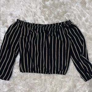 Brandy off the shoulder crop